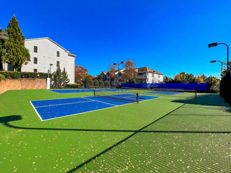 tennis court and pickle ball courts