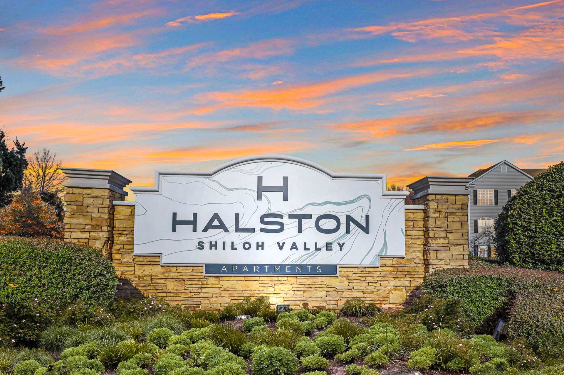 Halston Shiloh Valley sign